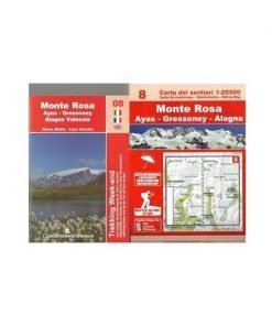 L'escursionista Ed. - n.8 Monte Rosa, Ayas-Gressoney-Alagna cartya 1:25.000