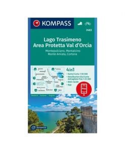Kompass 2463 Lago Trasimeno - Val d'Orcia carta 1:50.000
