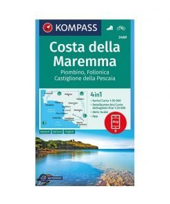Kompass 2469 Costa della Maremma carta 1:50.000