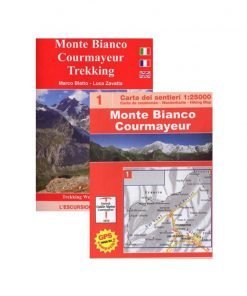 L'escursionista Ed. - n.1 Monte Bianco Courmayeur carta 1:25000