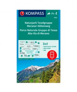 Kompass 043 Parco Naturale Gruppo di Tessa, Alta Via di Merano carta 1:25.000