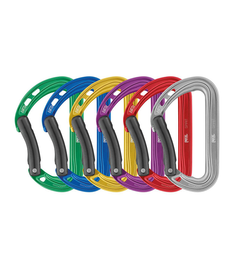 Petzl Spirit Leva Curva Pacchetto 6 moschettoni