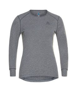 BL Top Crew Neck L/S Active Warm Eco W (Steel Gray Melange)