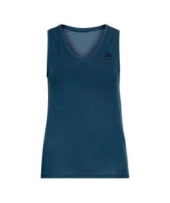 BL Top V/Neck Singlet Active F/Dry Light (Blue Wing Teal)