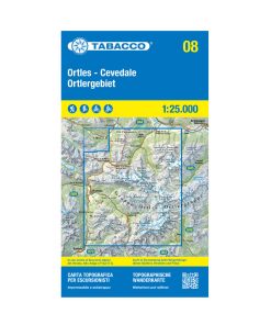 Tabacco 08 Ortles Cevedale carta 1:25.000