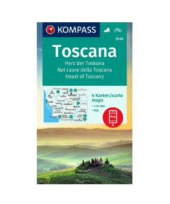 Kompass 2440 Nel cuore della Toscana - Set di 4 carte 1:50.000