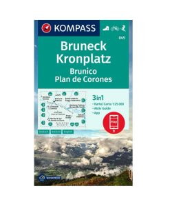 Kompass 045 Brunico, Plan de Corones carta 1:25.000
