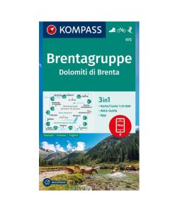 Kompass 073 Dolomiti di Brenta carta 1:25.000